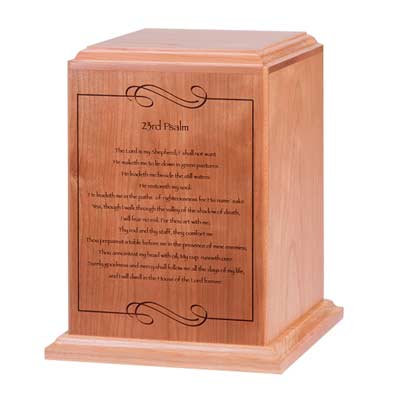 Psalm 23 Cremation Urn for Ashes
