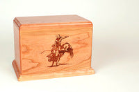 A Rodeo Cowboy's Memorial: Bull Riding Cremation Urn — Urns Northwest