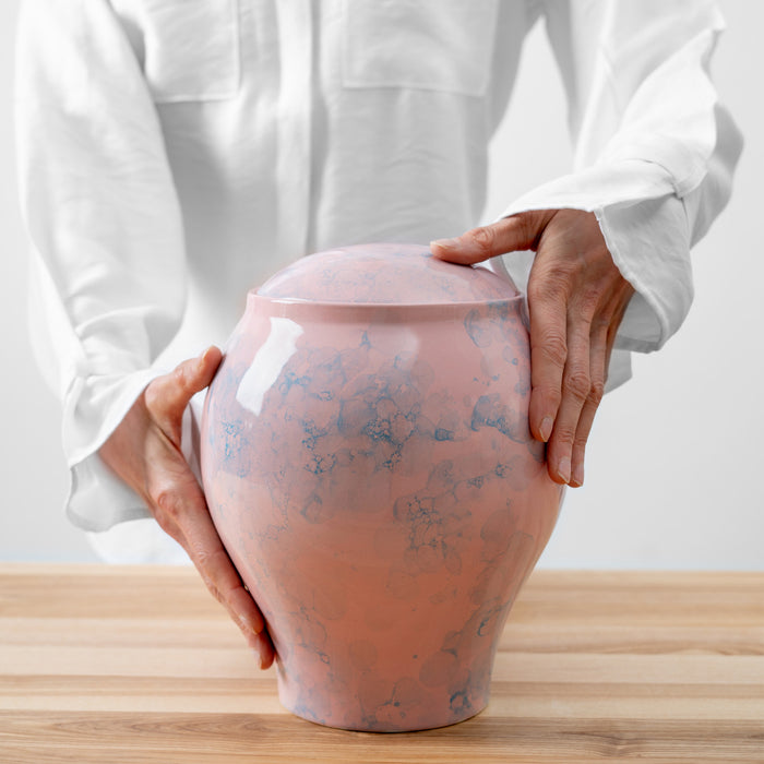 Classic Pink Sky Cremation Urn