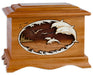 Dolphin Cremation Urn - Mahogany