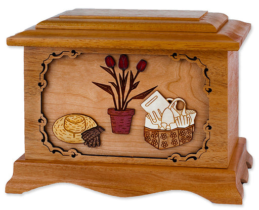 Ambassador Gardening Urn in Mahogany