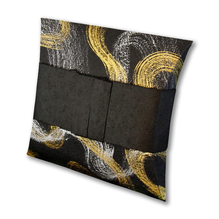 Biodegradable Water Burial Urn - Large in Gilded Onyx