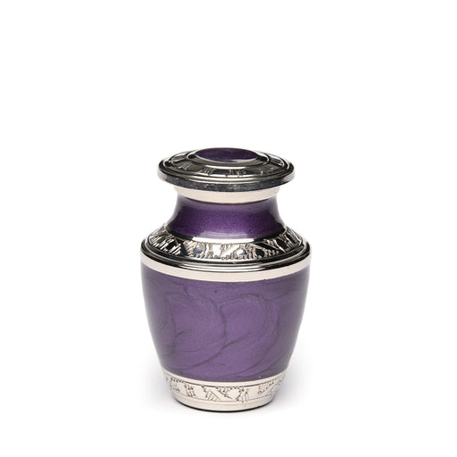 Purple Nickel Plated Brass Keepsake Urn