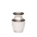 White Nickel Plated Brass Keepsake Urn