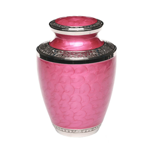 Pink Nickel Plated Brass Urn