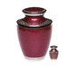 Burgundy Nickel Plated Brass Urn - Size difference 