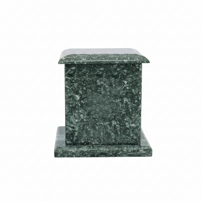 Small Green Evermore marble urn