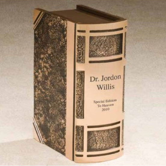 Cast Bronze Book Cremation Urn