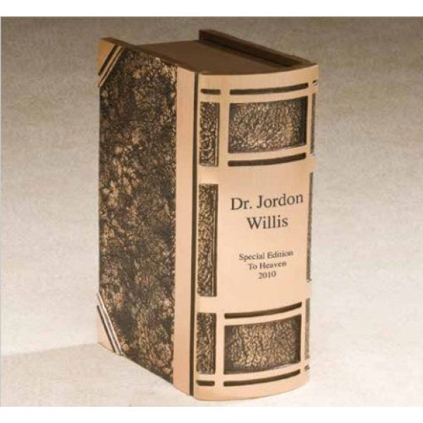 Cast Bronze Book Cremation Urn