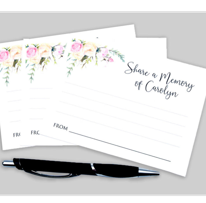 share-a-memory-of-cards-for-memorial-service-set-of-25-urns-northwest for Free Printable Memory Cards For Funeral Share a Memory of