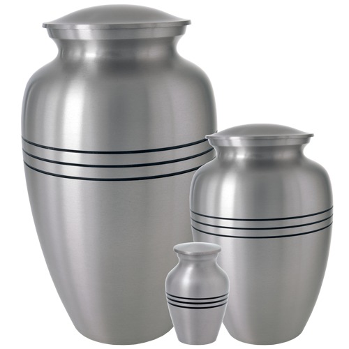 Traditional Pewter Cremation Urn - All Sizes