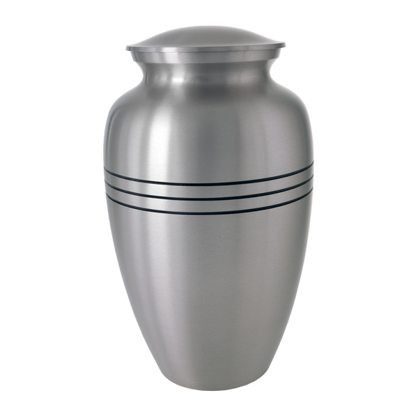 Traditional Pewter Cremation Urn - Adult