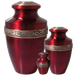 Scarlet Brass Cremation Urn - All Sizes