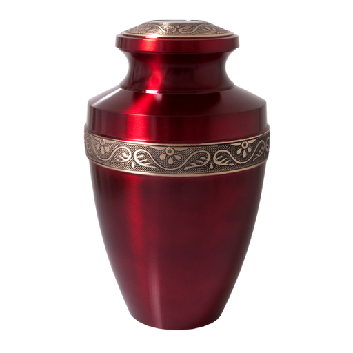 Scarlet Brass Cremation Urn - Adult