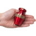 Scarlet Brass Cremation Urn - Keepsake Scale Comparison