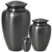 Simple Grey Brass Cremation Urn - Set