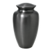 Simple Grey Brass Cremation Urn - Adult