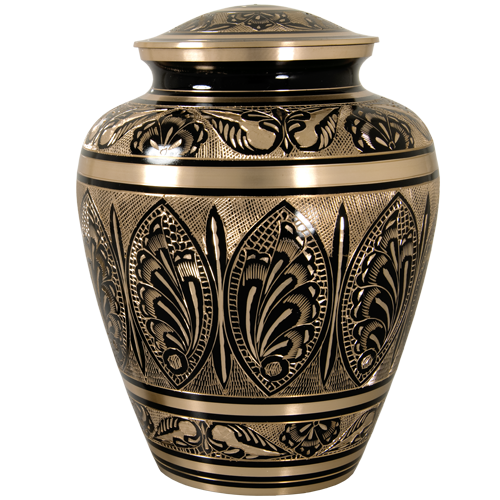 Ornate Etched Cremation Urn - Adult