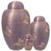 Speckled Purple Butterfly Brass Cremation Urn - All Sizes