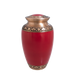 Cherry Red Brass Cremation Urn - Medium/Small