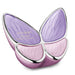 Butterfly Cremation Urn in Lavender - Engraving sample