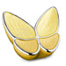 Engraving sample of the wings of hope butterfly in yellow