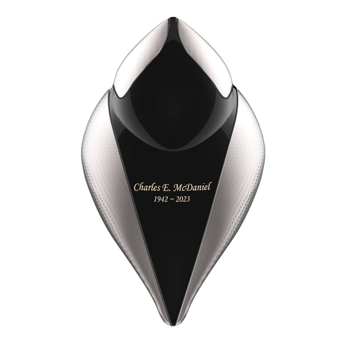 Soul Bird Brass Cremation Urn Sculpture (Female) - Engraving Sample
