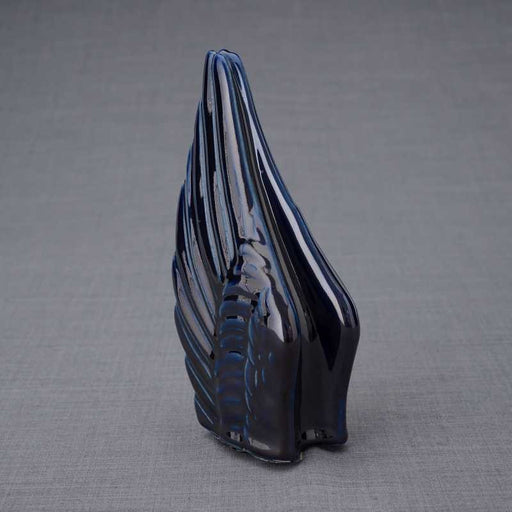 Cobalt Blue Angel Wings Keepsake Urn