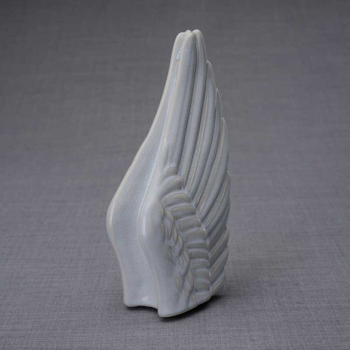 Small Angel Wings Sharing Keepsake Urn - Grey Melange