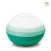 Biodegradable Round Clay Urn - Mint