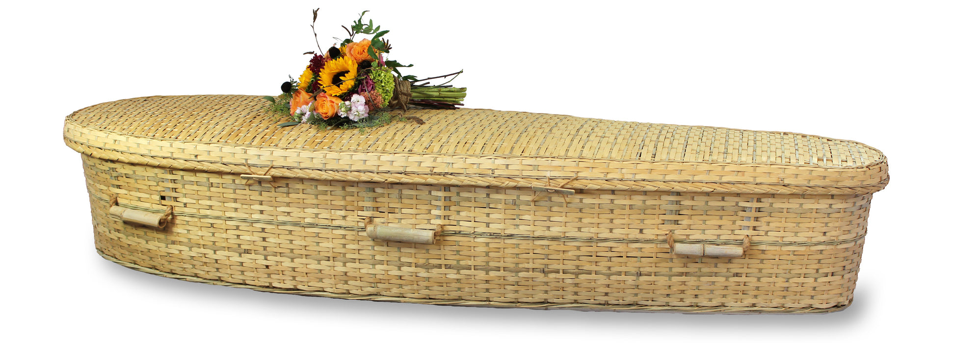 Biodegradable Casket for Burial or Cremation in Bamboo - Eco-Friendly & Sustainable