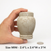 Calla - Crema Marfil Marble Urn - Mini