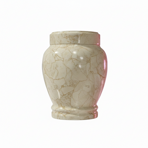 Calla - Crema Marfil Marble Urn