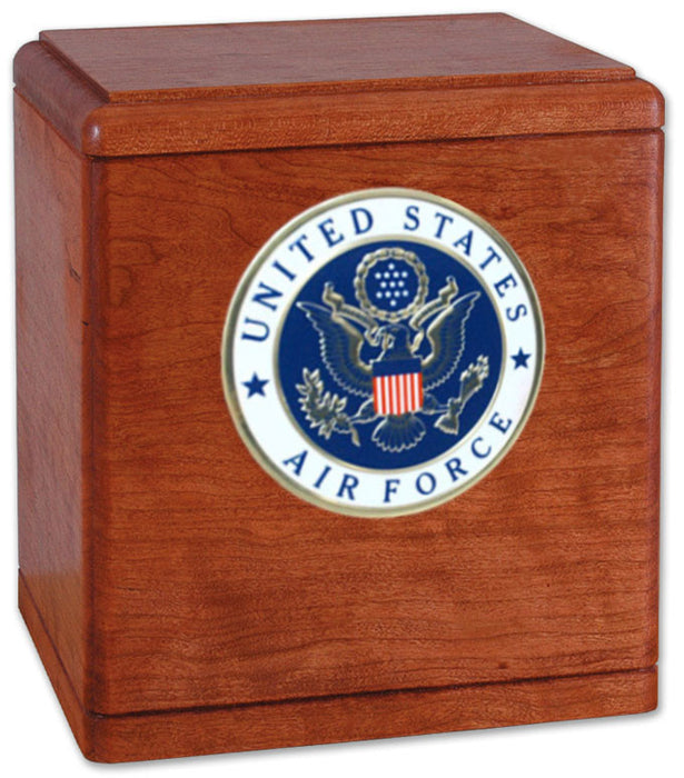 Freedom Military Urn in Stained Cherry