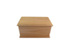 Alder Wood Cremation Urn - Front View