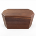 Walnut Octagonal Companion Urn without Cross