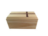 Rectangular Pine Companion Urn with Walnut Cross Inlay