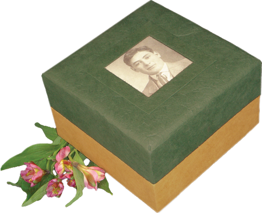 Embrace Earthurn Biodegradable Urn - Green with Photo Frame