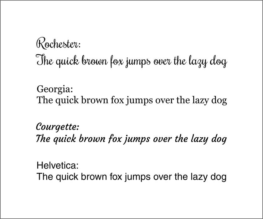 Font Choices