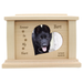 Forever in Our Hearts Photo Framed Wooden Pet Urn - maple with paws