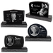 Personalized Granite Upright Headstone with Base - All Shapes
