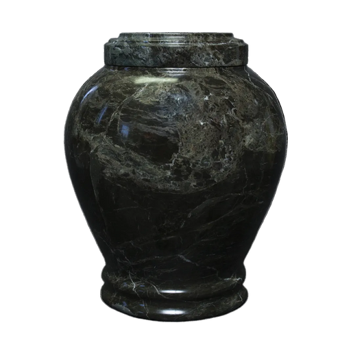 Embrace Green Zebra Marble Urn