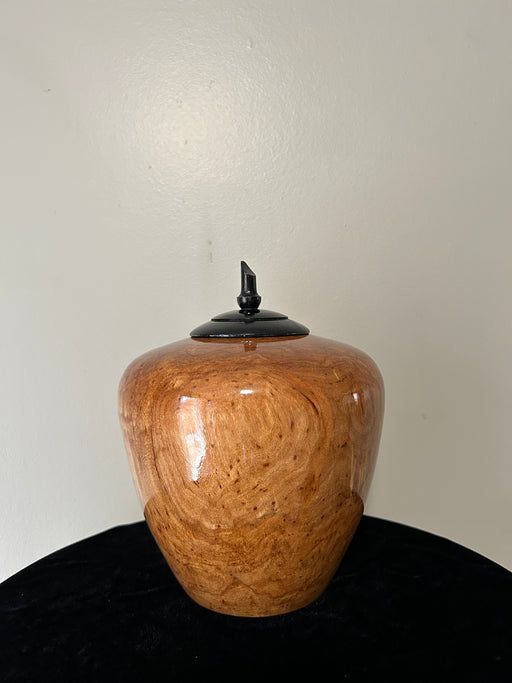 Hand Turned urn in Spalted Birch