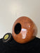 Spalted Birch turned urn with top opening threaded lid