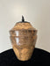 Spalted Maple turned urn in the emergence shape