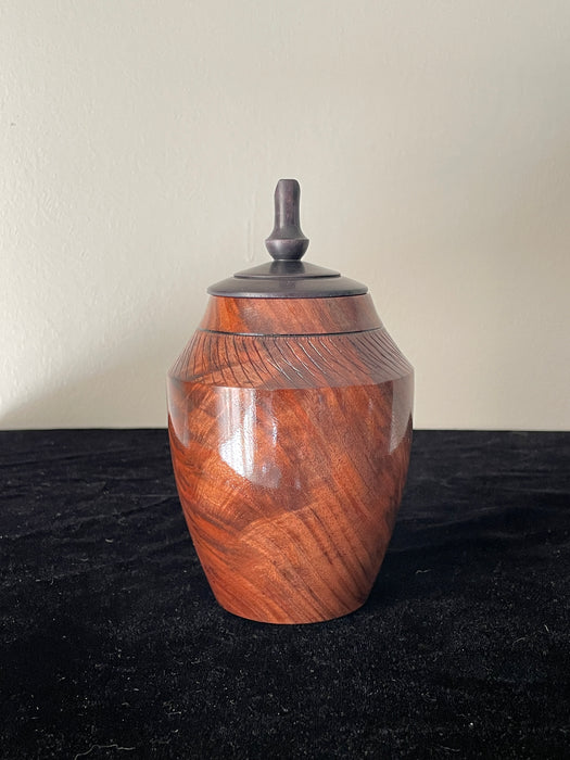 Walnut Turned Pet Urn