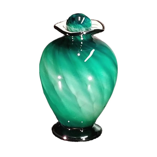 Urn Il Miglore with Teal Overlay