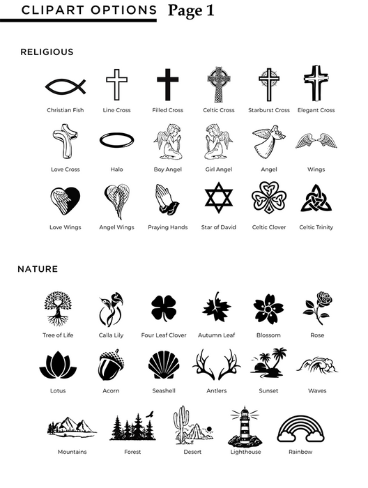 Clipart Options Page 1