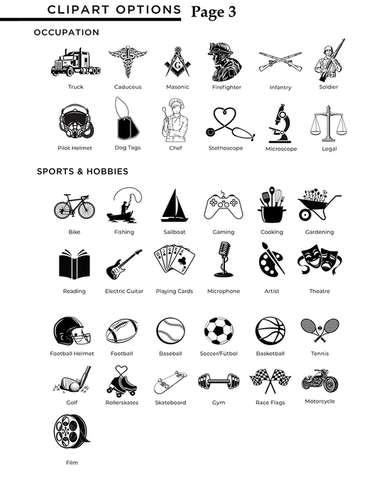 Clipart Options Page 3