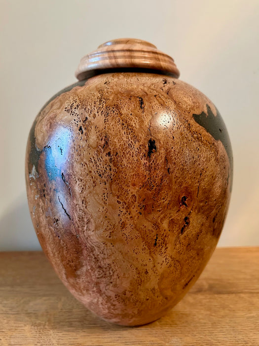 Adult lace cherry turned urn